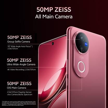 vivo V50 5G (Rose Red, 128 GB)  (8 GB RAM)